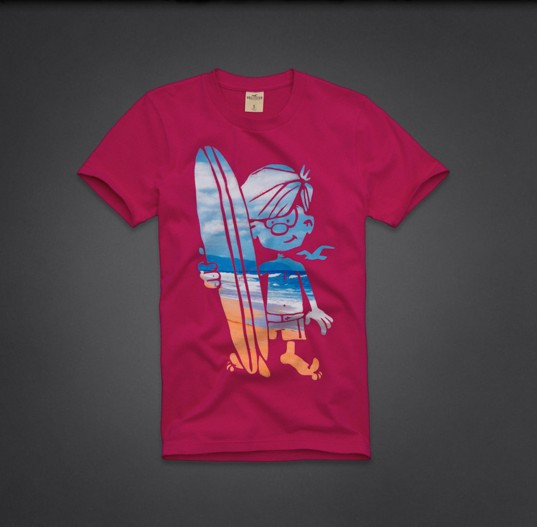 T-shirt Hollister Homme Rose